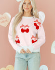 Nevaeh Pattern Drop Shoulder Sweater