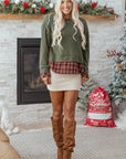 Rosa Patchwork Drop Shoulder Sweatshirt