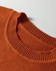 Colorblock Ribbed Knit Long Sleeve Sweater