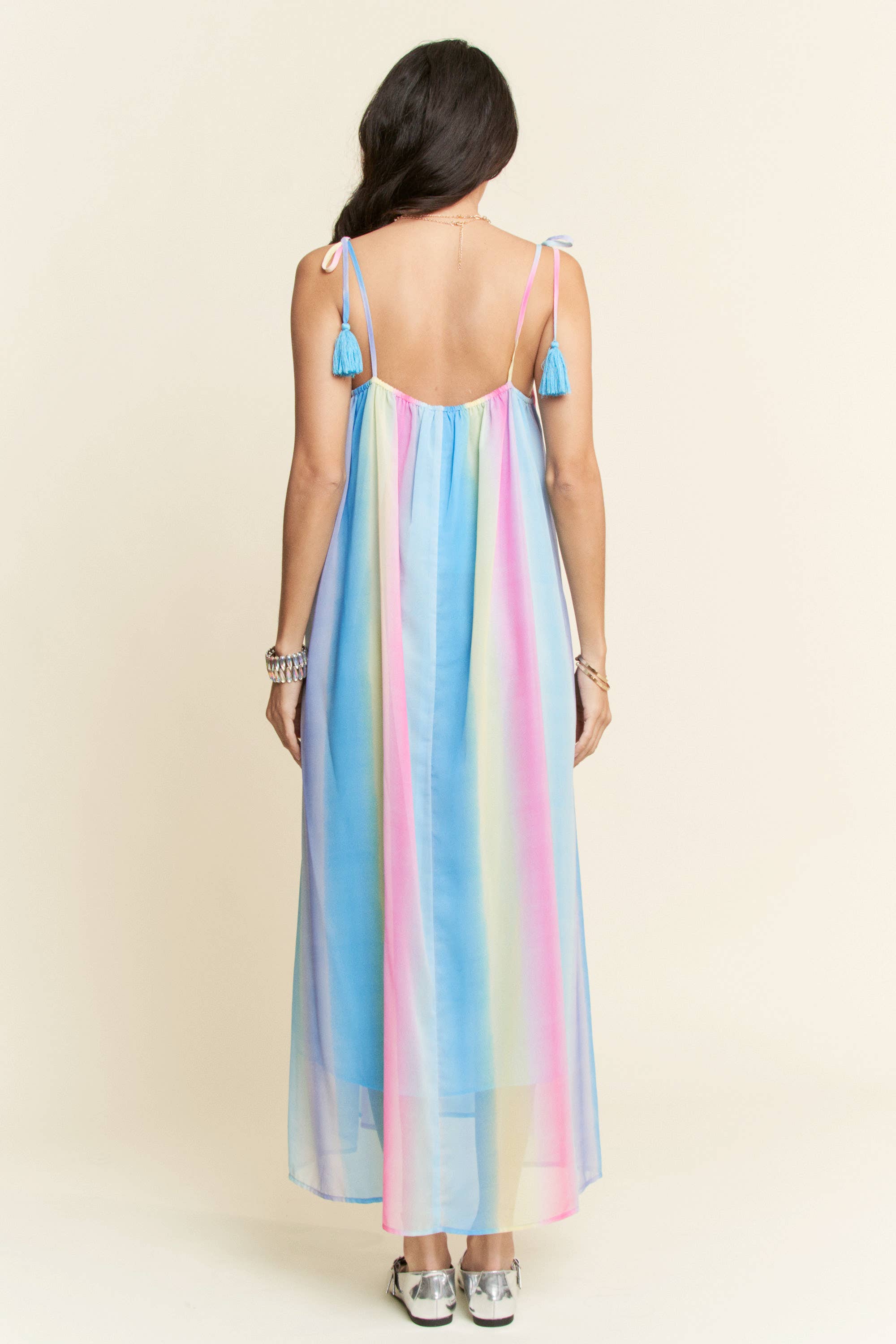 Ombré Rainbow Maxi with Tassles