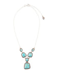 Earth and Sky Blue Turquoise Sterling Silver Necklace