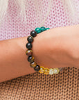 Gemma Crystal Beaded Elastic Bracelet