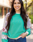 Maeve Sleeve Raglan top Long Sleeve Top