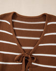 Lilly Striped Knit Cardigan Sweater