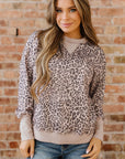 Mila Print Patchwork Sweatshirt