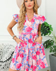 Abigail Ric Rac Flutter Sleeve Dress