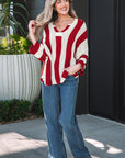 Anika Colorblock Bracelet Sleeve Sweater