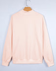 Blessed Embroidered Mock Sweatshirt