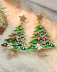 Anne Star Christmas Tree Earrings