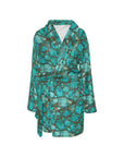All Turquoise Women's Bath Robe