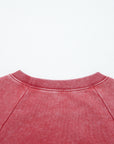 Liberty Raw Hem Crop Sweatshirt