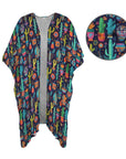 Baha Ranch Crazy Cactus Lady Duster Kimono Coverup