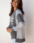 Payton Uneven Hem Chic Sweatshirt