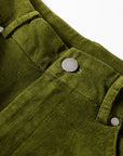 Solid Corduroy High Waist Wide Leg Pants