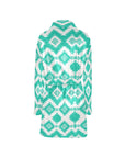 Turquoise Aztec Women's Western Bath Robe