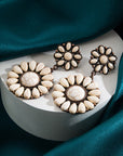 Daniela Flower Shape Stud Earrings