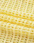 Hollow-out Crochet Tie Side Short Sleeve Sweater