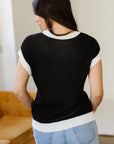 Evelynn Trim Short Sleeve Sweater