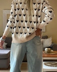 Aspyn Ribbed Trim Loose Sweater