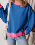 Karilia Colorblock Bubble Sleeve Sweatshirt