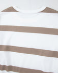 Stripe Drop Shoulder Top and Jogger Pants Set