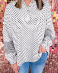 Jordyn Sleeve Henley top Long Sleeve PLUS Top