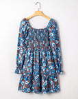Norava Ruffled Sleeve Floral Dress