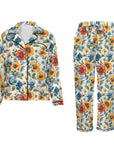 Baha Ranch Colores De Mexico Spring Florals Satin Pajamas