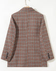 Aria Houndstooth Lapel Collar Blazer