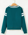 Jadeita Patchwork Drop Shoulder Sweatshirt