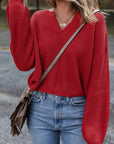 Evelyn Knit Drop Shoulder Sweater