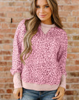 Wrenlee Print Patchwork Sweatshirt