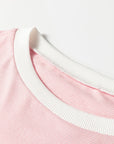 Skyler Contrast Edge Patchwork Long Sleeve Top