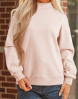 Ensley apricot Oversize Mock Sweatshirt