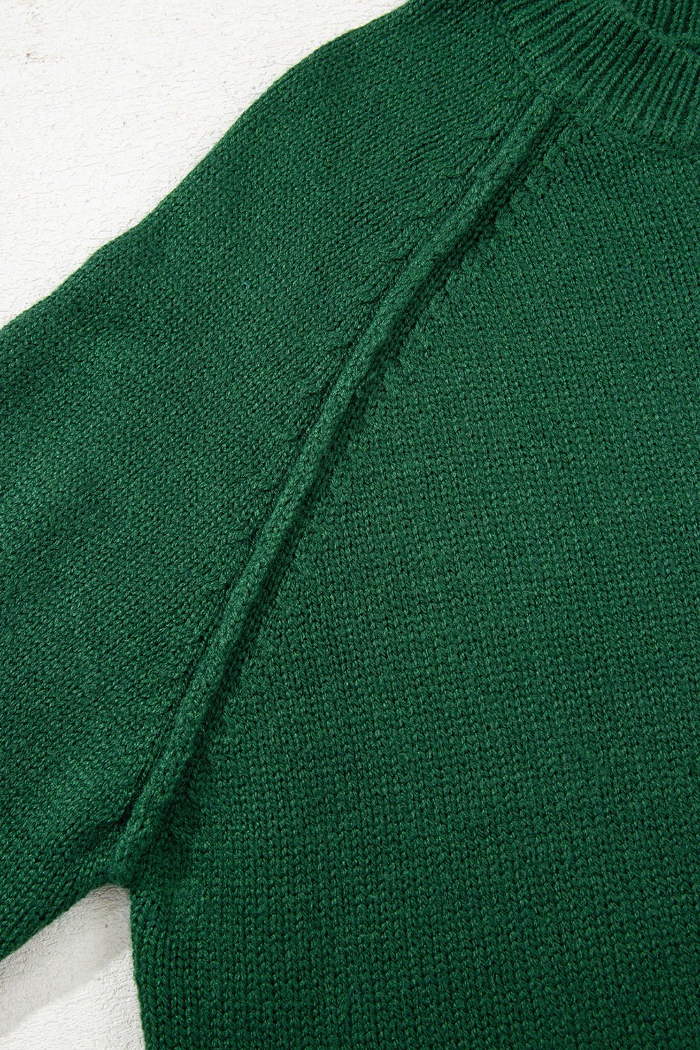 Eleanor Evergreen Raglan Sleeve Sweater