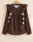 Collins Ruffled Puff Sleeve Blouse
