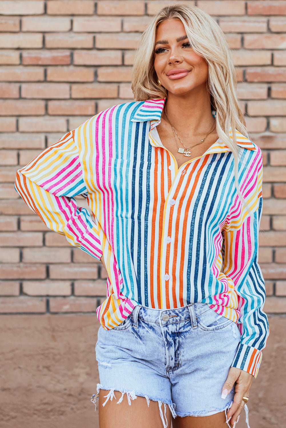 Winter Drop Shoulder Loose Shirt