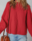 Joanna Cable Knit Baggy Sweater