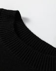 Colorblock Crew Neck Drop Shoulder Sweater