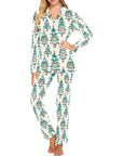 Baha Ranch Turquoise Christmas Tree Women's Western Pajamas