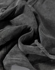 Mineral Wash High Waist Raw Hem Pants