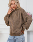 Mineral Wash Drop Shoulder Crewneck Sweatshirt