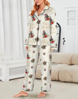 Baha Ranch Christmas Horses Satin Western Pajamas