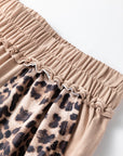 Leopard Patchwork Mineral Wash Wide Leg Pants
