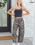 Hunter Printed Wide Leg Jeans