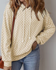 Harper Print Kangaroo Drawstring Hoodie