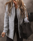 Aitana Lapel Collar Long Jacket with Pocket