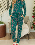 Emma Candy Cane Printed Top