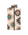Baha Ranch Tan Aztec Puffy Vest