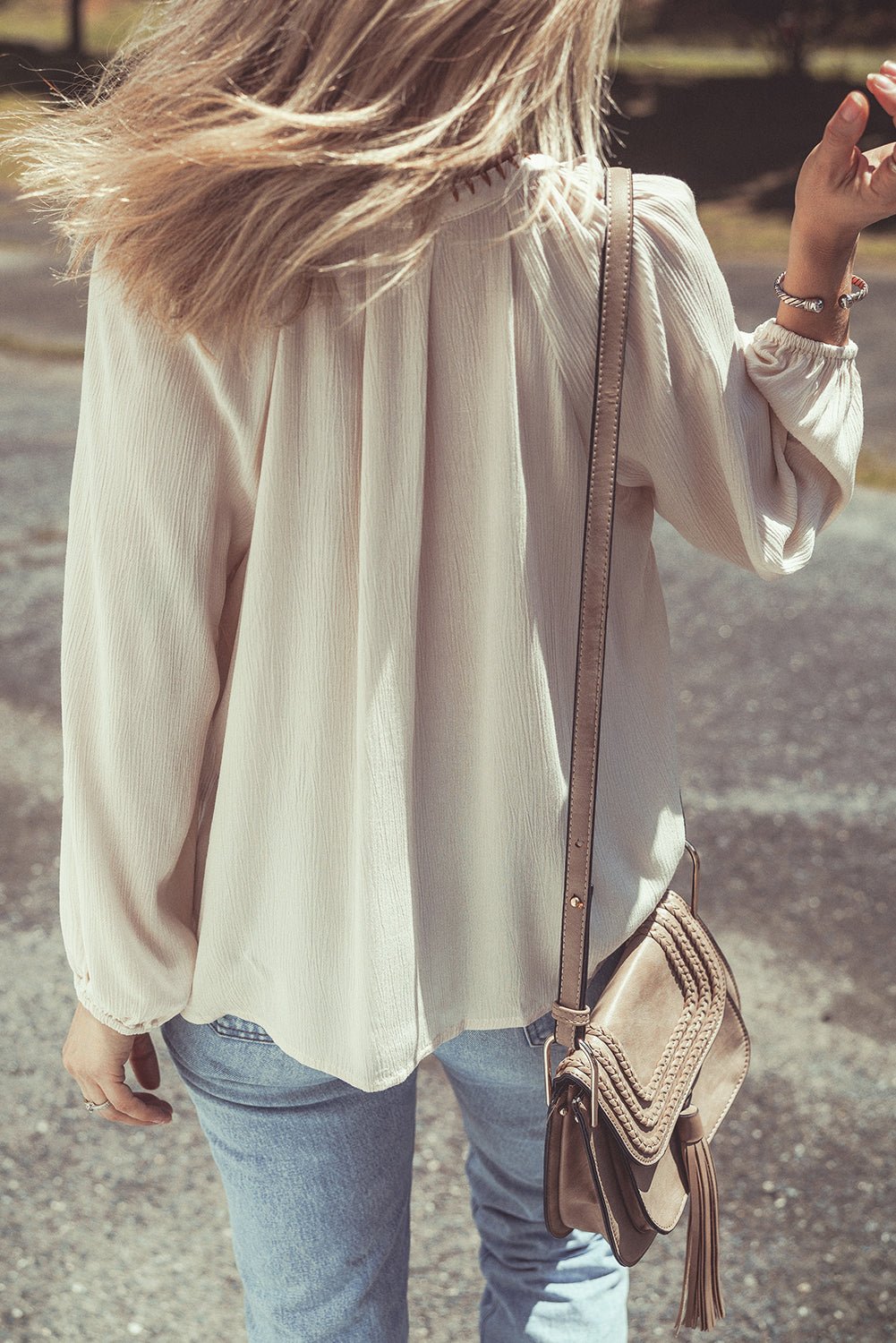 June Puff Sleeve Loose Shirt